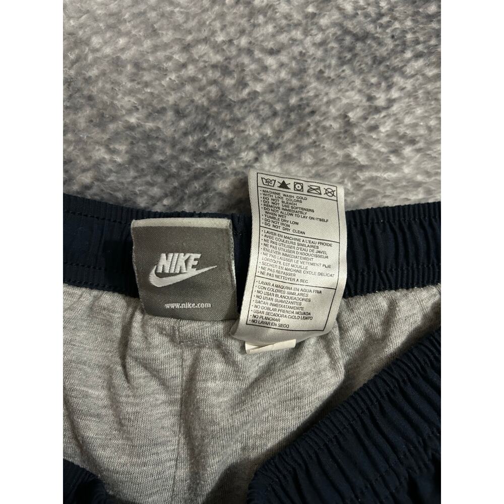 Nike Y2K Women Nylon Lined Track Straight Leg Sweatpants Navy Blue Large 12 - 14 - Picture 3 of 8